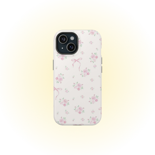 MagSafe Floral Pink Bow Phone Case