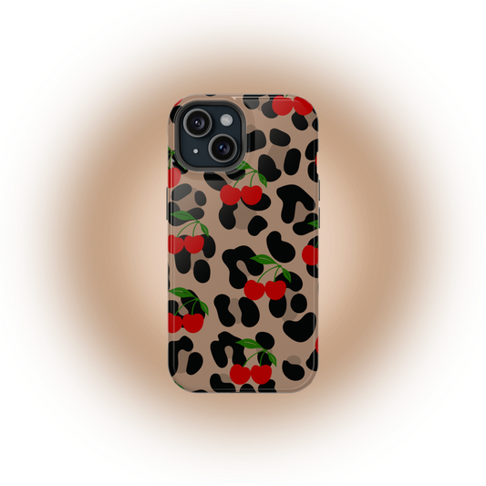 MagSafe Cheetah Cherry Phone Case