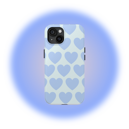 Blue Hearts Phone Case