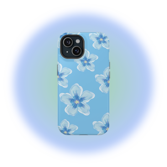 MagSafe Blue Flower Phone Case