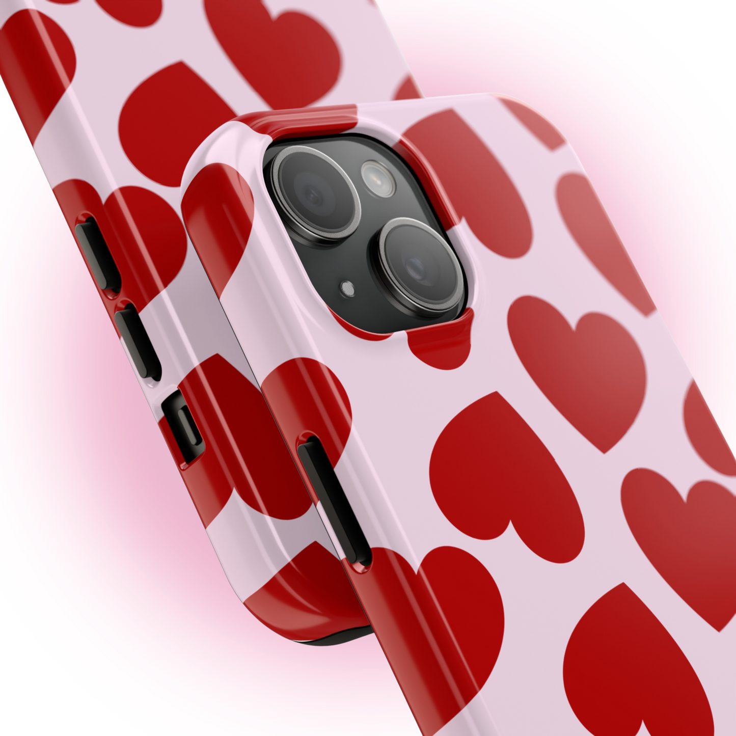 Pink Hearts Phone Case