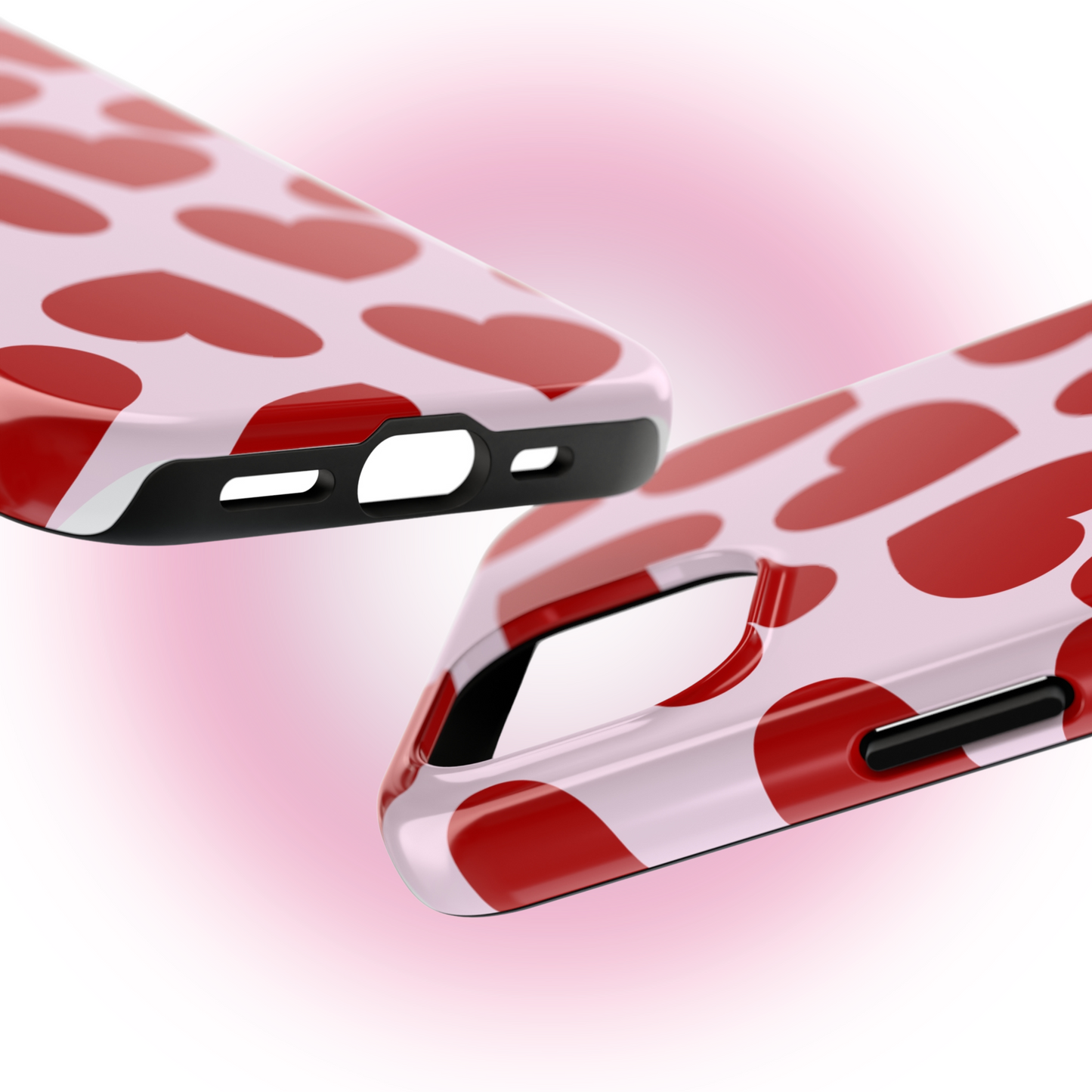 Pink Hearts Phone Case