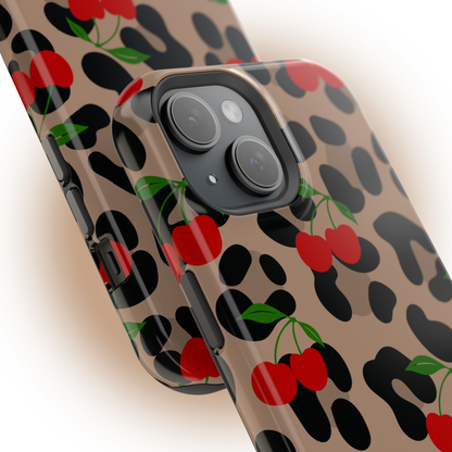 MagSafe Cheetah Cherry Phone Case