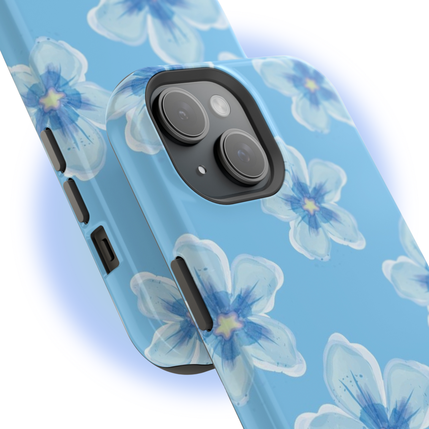 MagSafe Blue Flower Phone Case