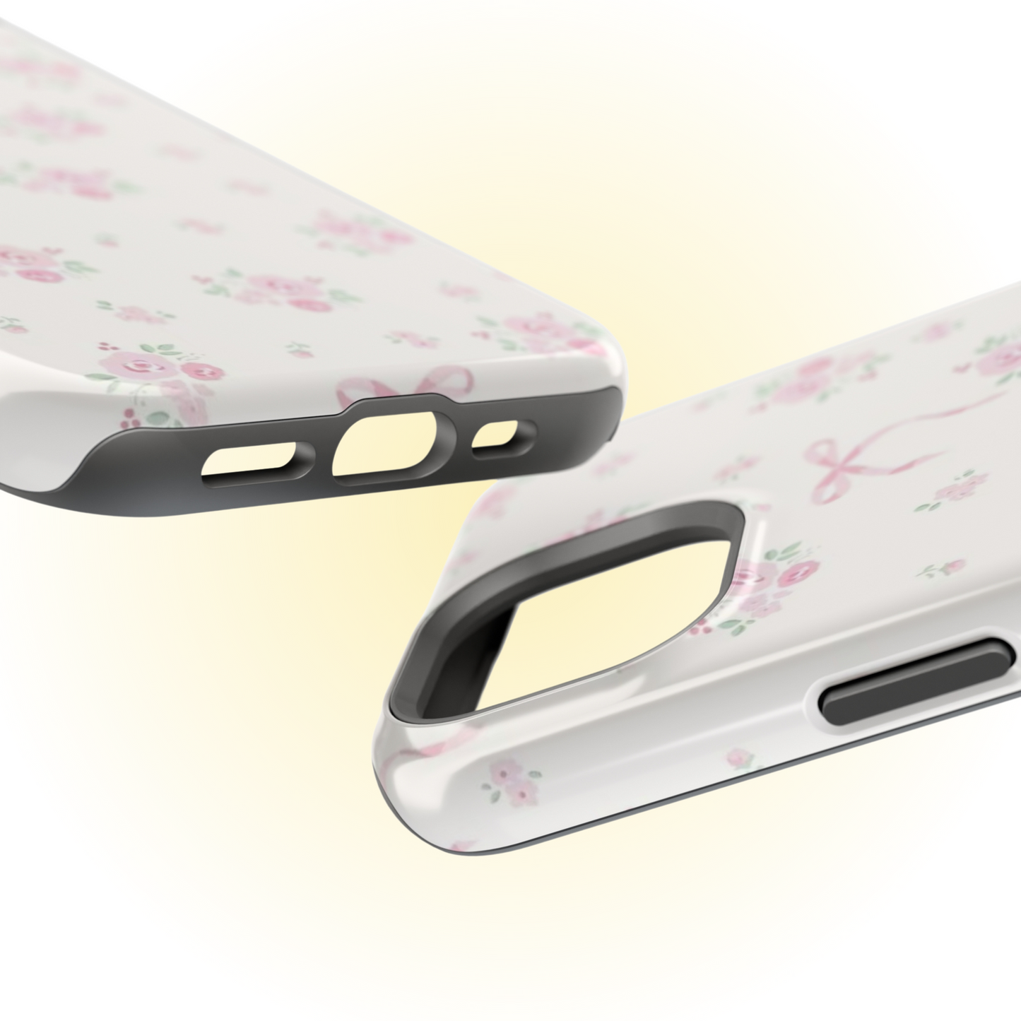 MagSafe Floral Pink Bow Phone Case