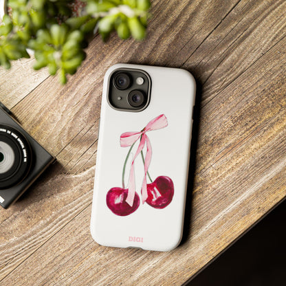 Cherry Ribbon Phone Case